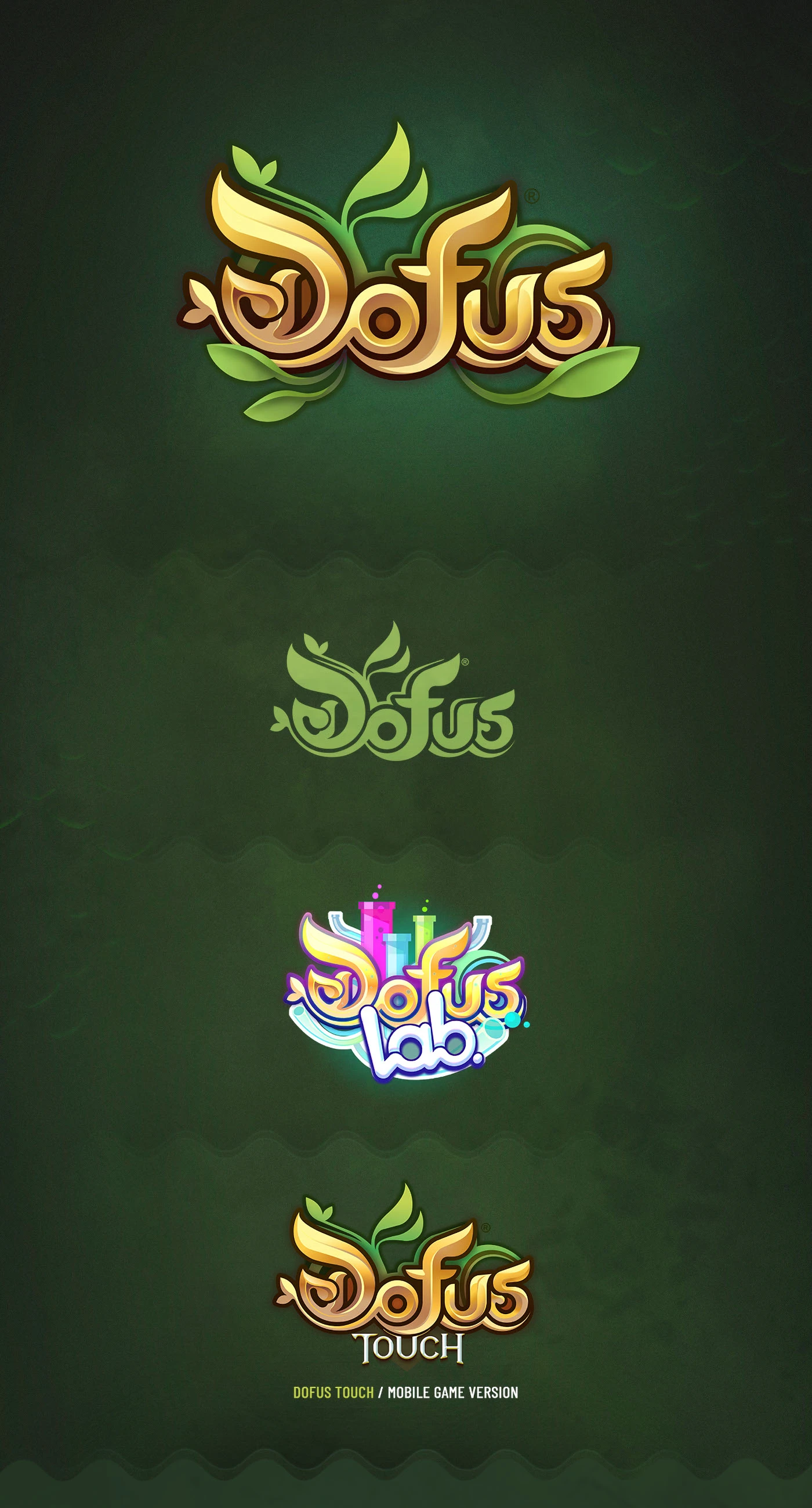 Dofus Logo Variants - Official Branding Wallpaper