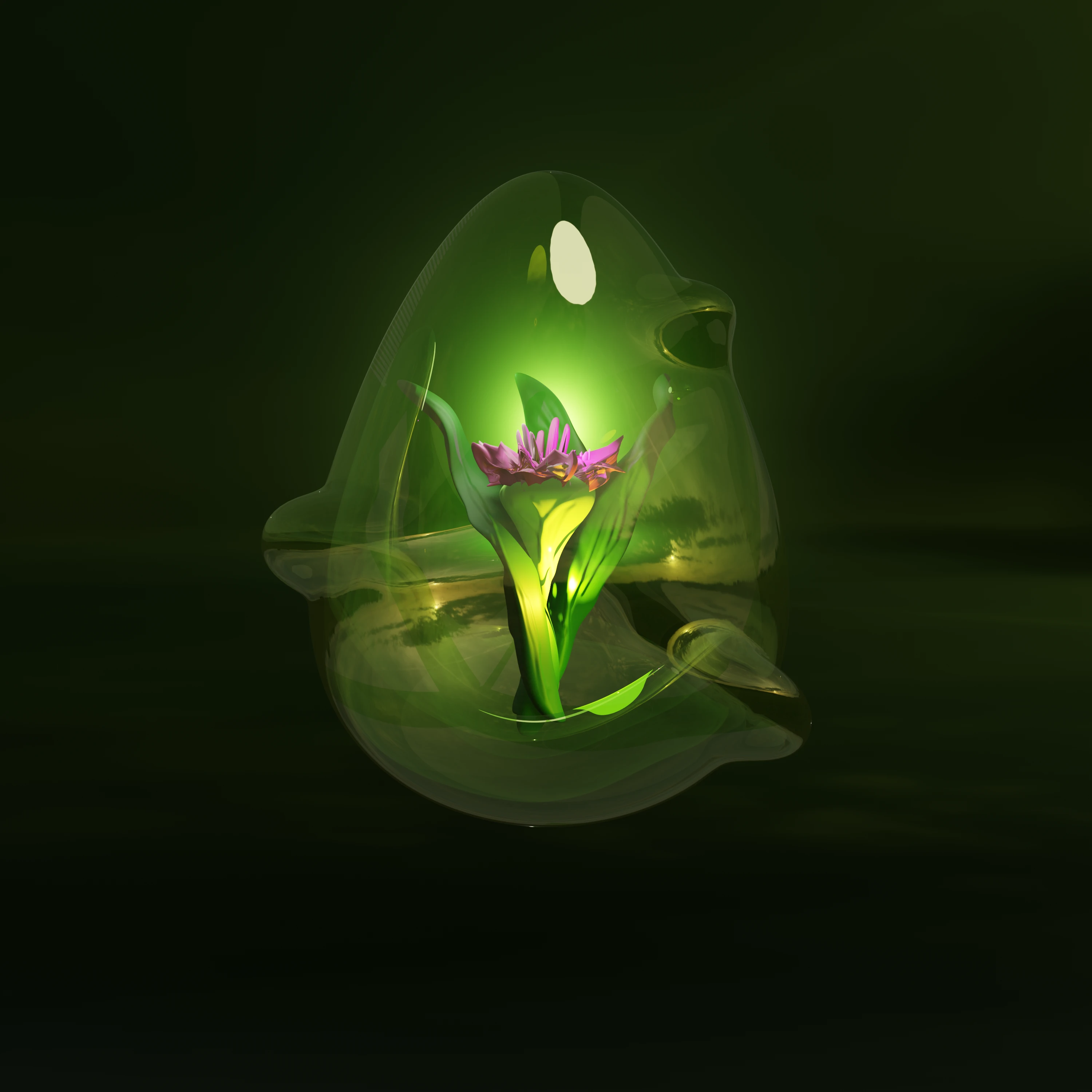 Dofus Nature Flower Dragon Egg - Green Life Wallpaper