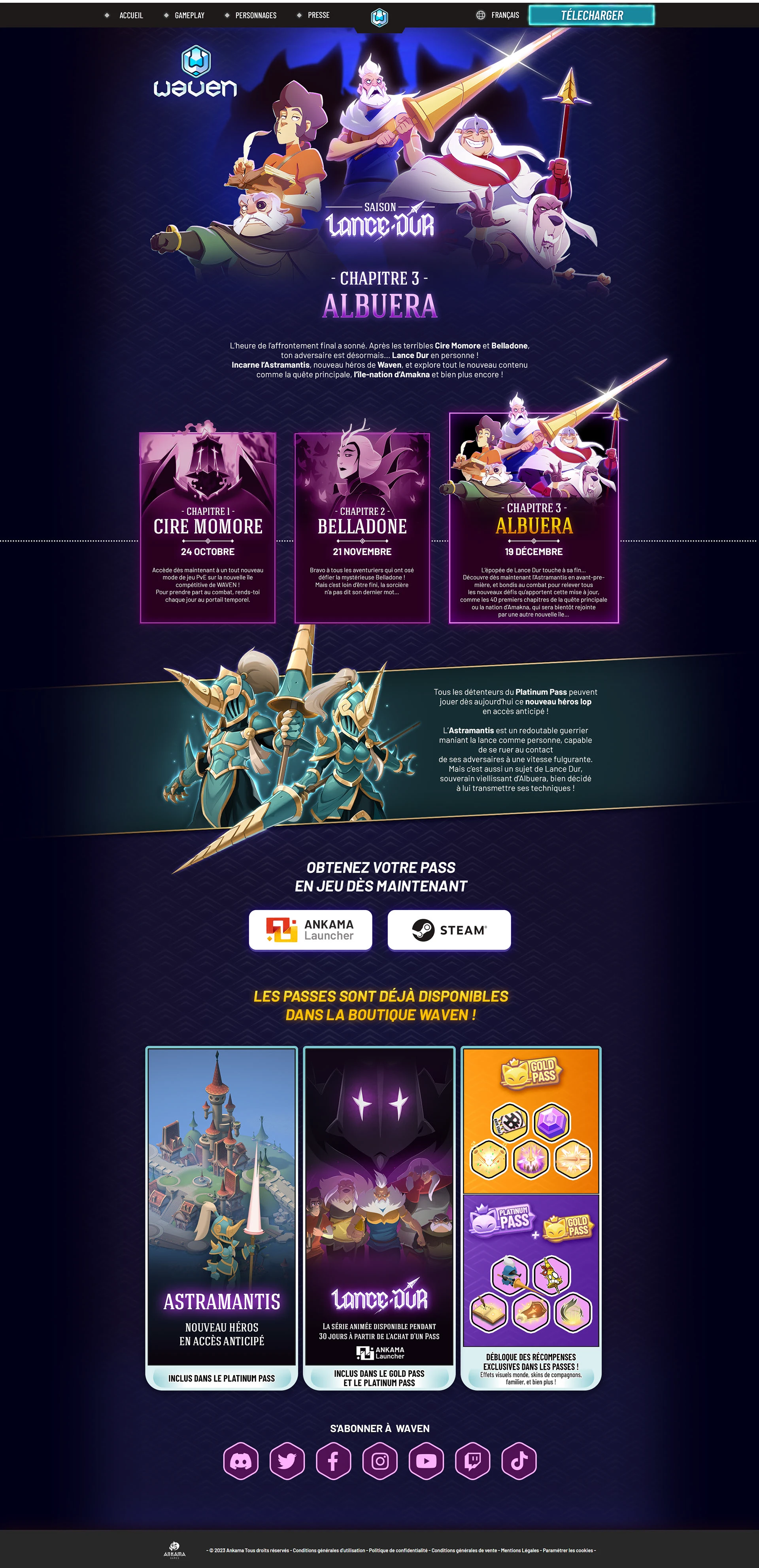 Waven Albuera Season - Blue Heroes Theme Wallpaper