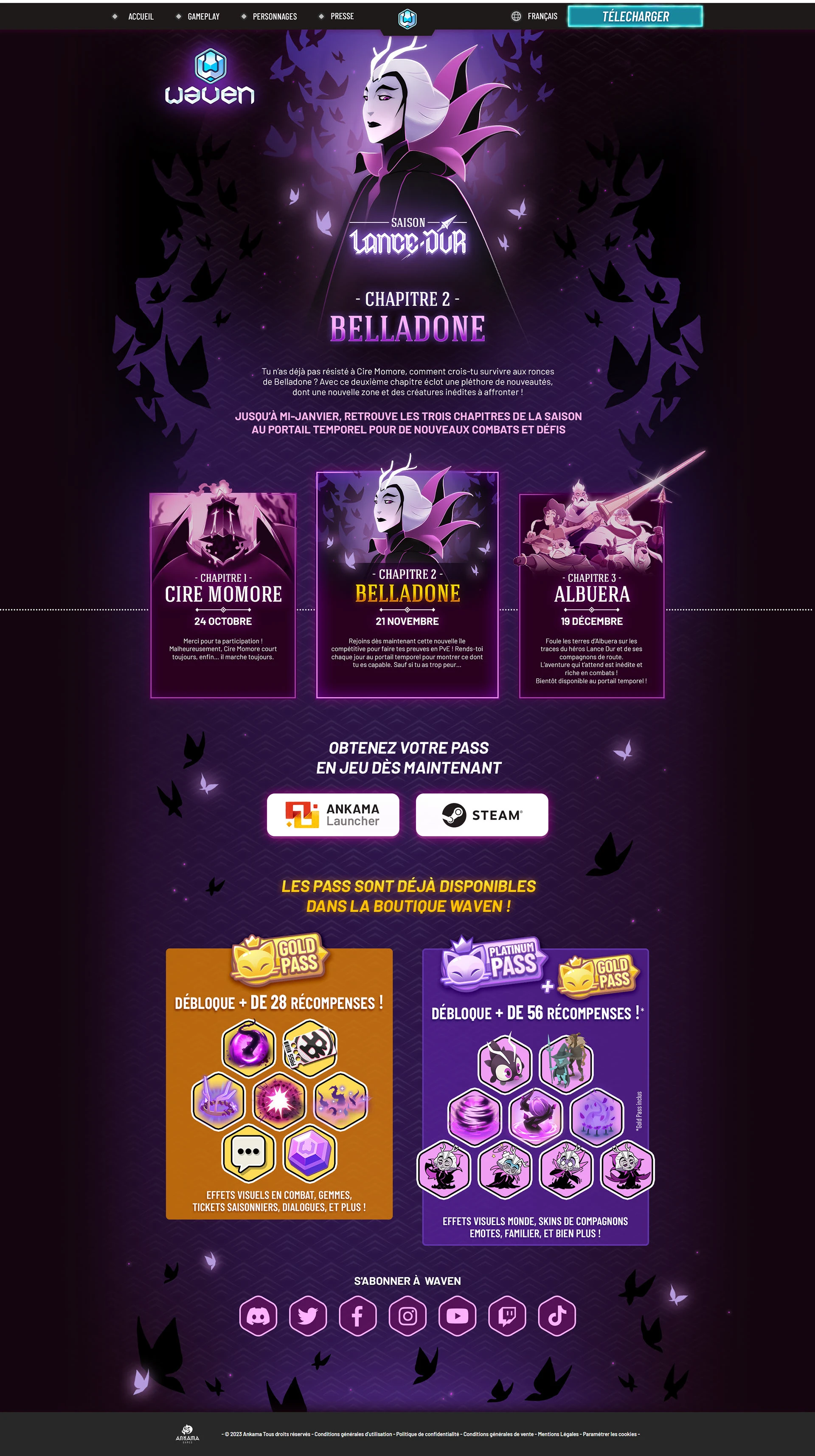 Waven Belladone Season - Purple Dark Theme Wallpaper